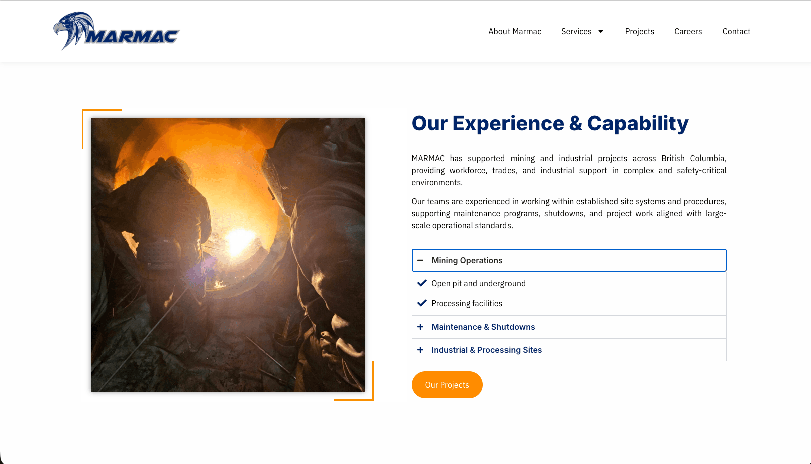 Careers page