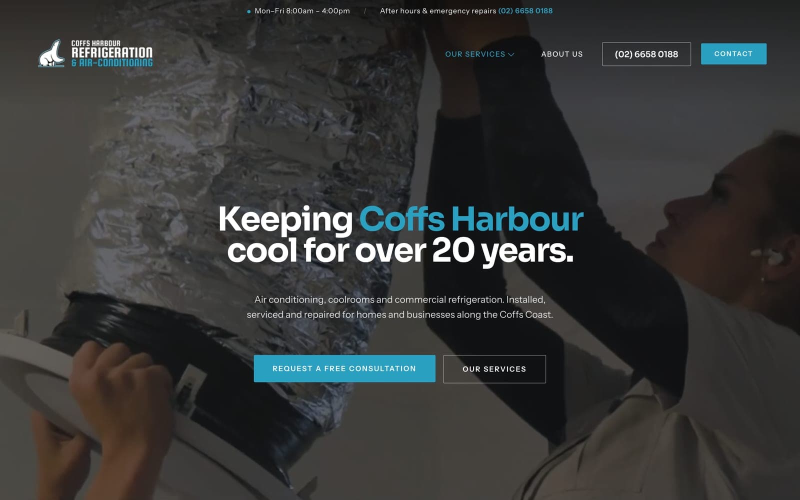 Coffs Harbour Refrigeration website