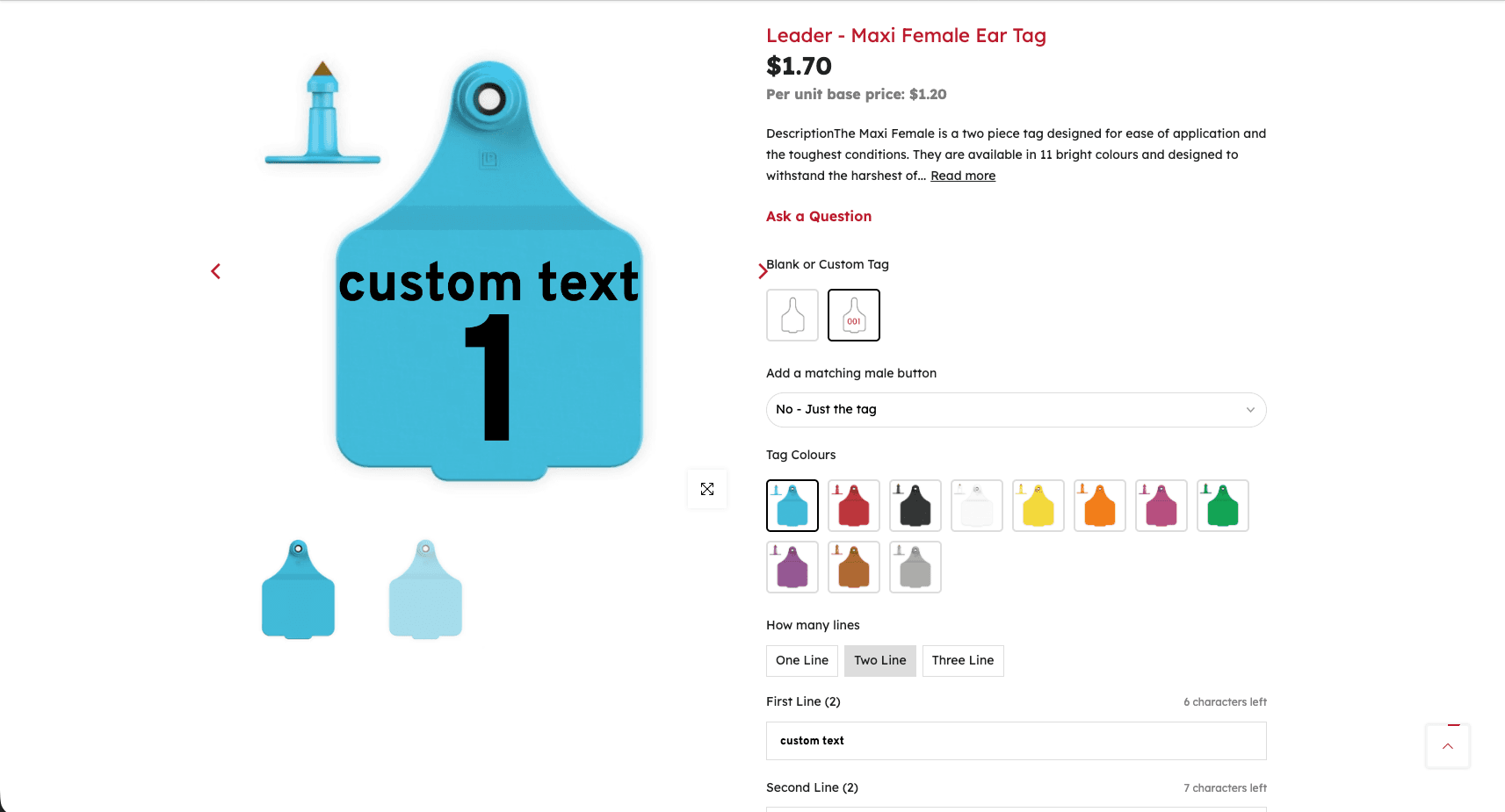 The on-site ear tag editor